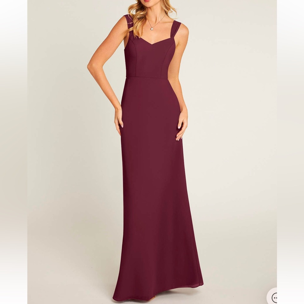 Azazie Denise Bridesmaid Dress Cabernet